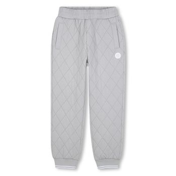 Boys Grey Logo Joggers