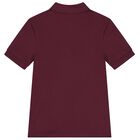 Boys Burgundy Logo Polo Shirt, 4, hi-res
