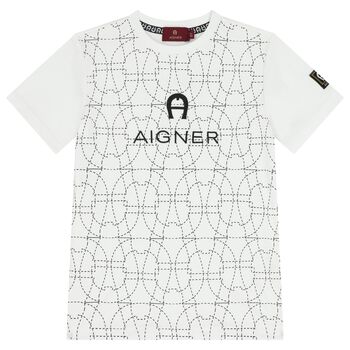 Boys White Logo T-Shirt