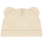 Beige & White Teddy Bear Logo Babygrow Gift Set, 2, hi-res