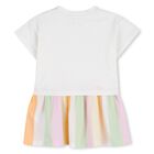 Younger Girls Ivory Bubble Tiger Dress, 1, hi-res