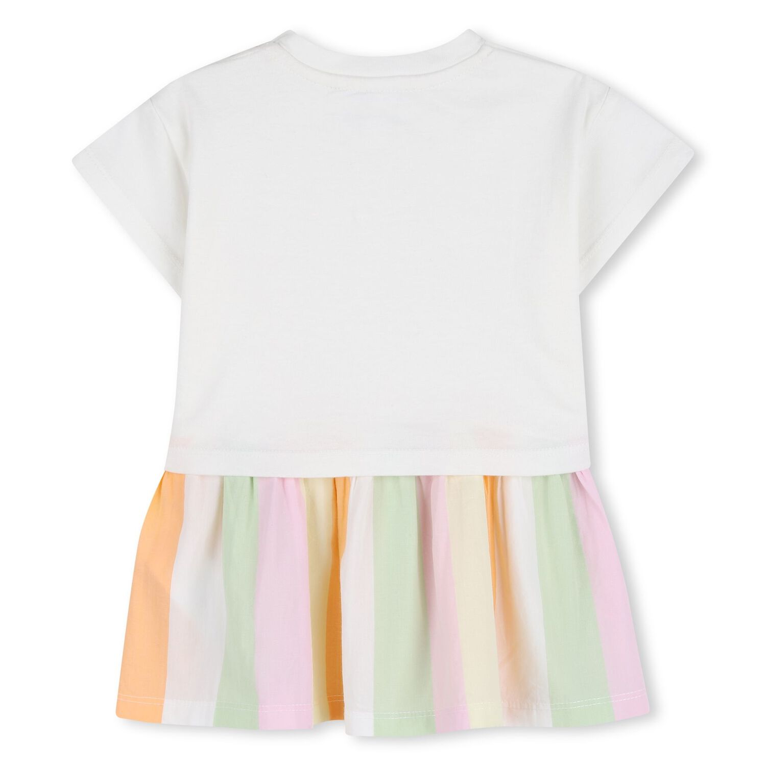 Younger Girls Ivory Bubble Tiger Dress, 1, hi-res
