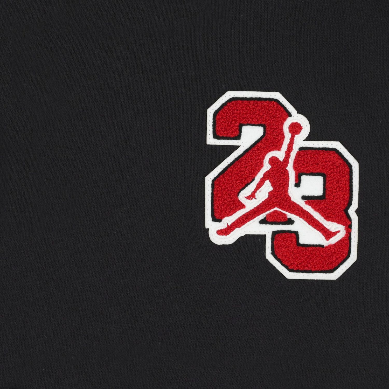 Boys Black & White Jordan Hooded Top, 1, hi-res