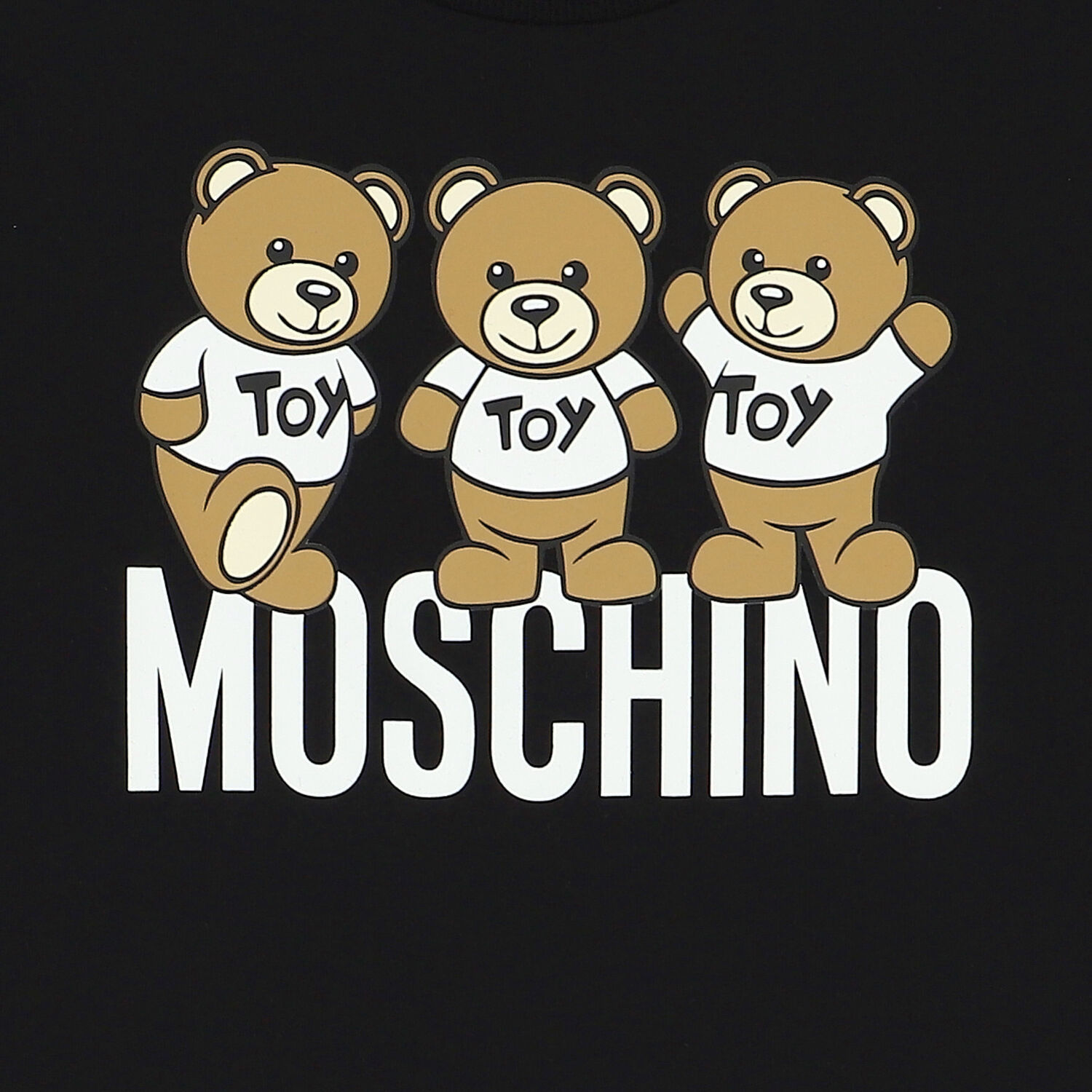 Black Teddy Bear Logo T-Shirt, 1, hi-res