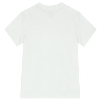 Boys White Logo T-Shirt