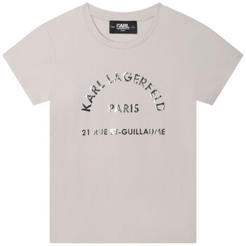 Girls Beige Logo T-Shirt
