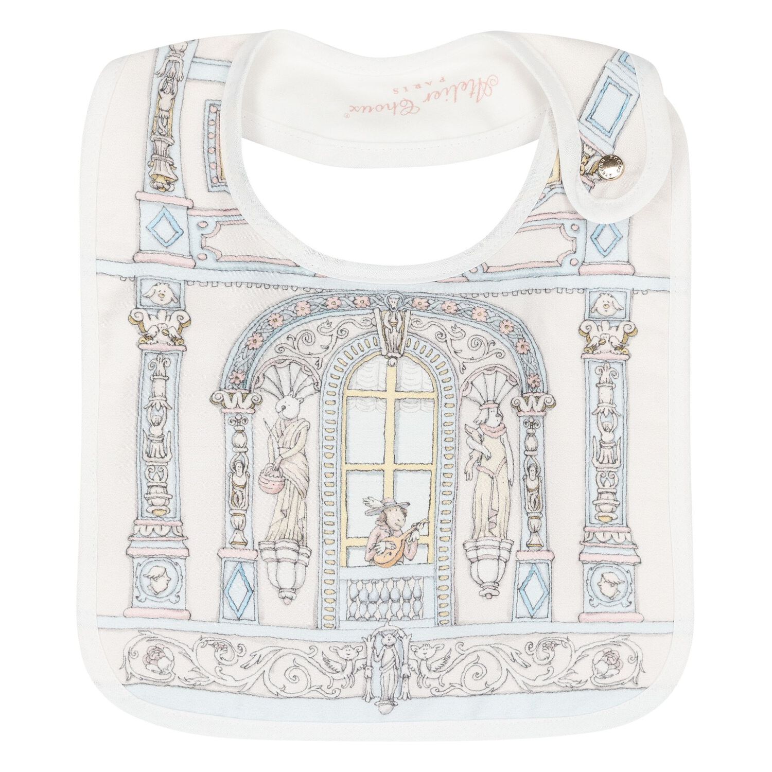 Chateau Choux Carré Swaddle & Bib Gift Set, 1, hi-res