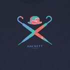 تيشيرت اولاد بالشعار باللون الكحلي , 2, hi-res