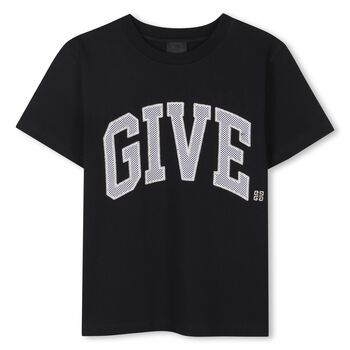 Boys Black Logo T-Shirt