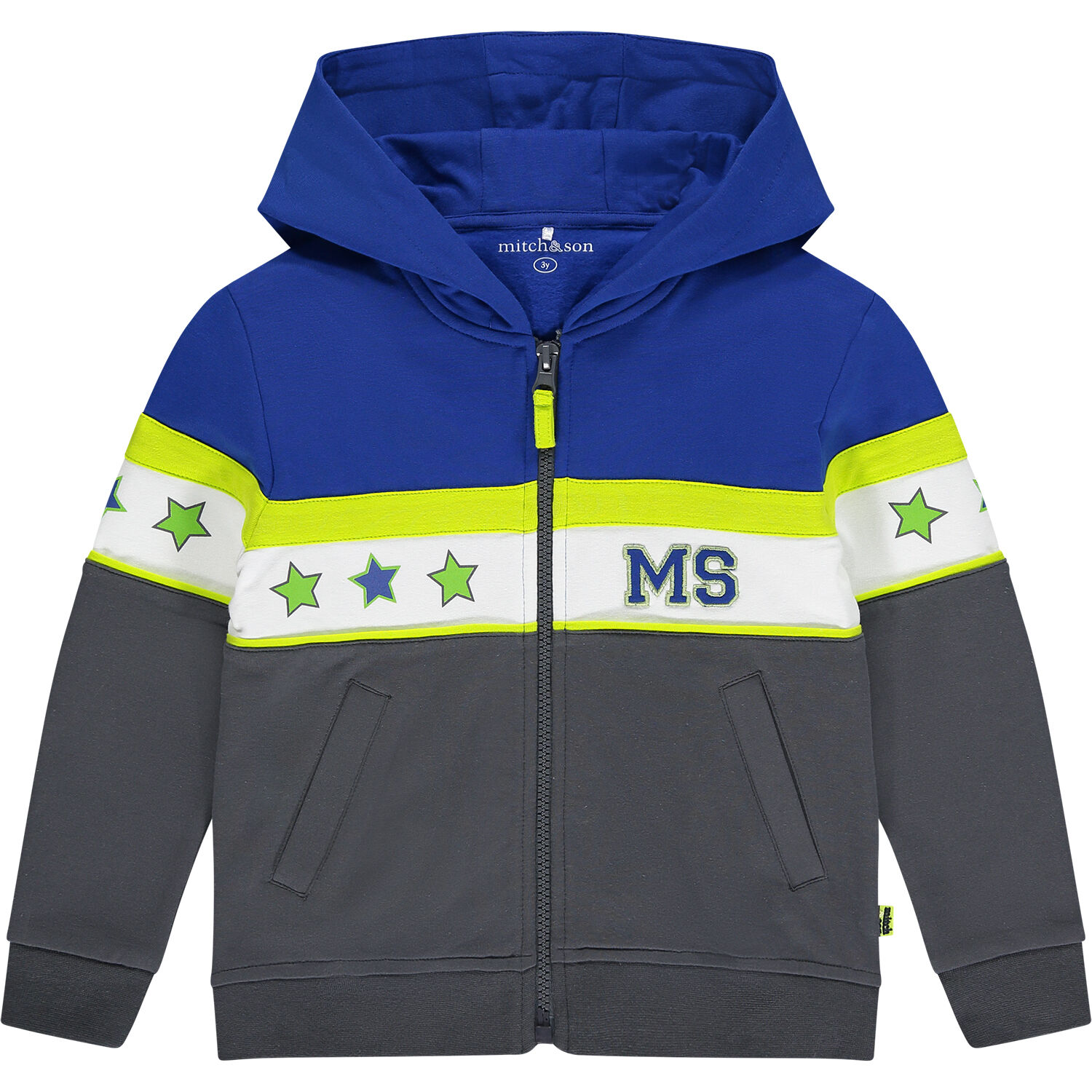 Boys Blue & Grey Tracksuit, 1, hi-res image number null