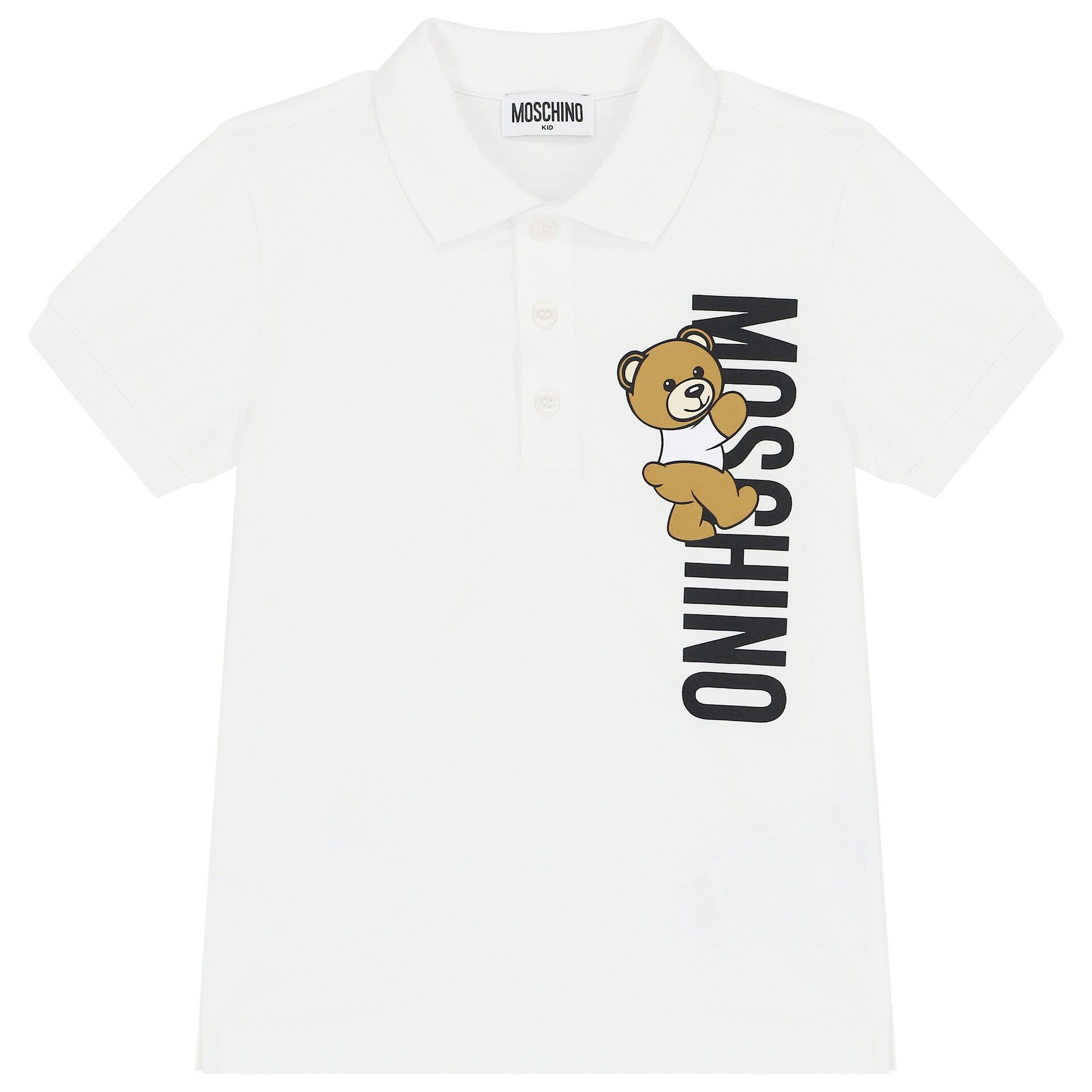 Moschino white polo shirt clearance