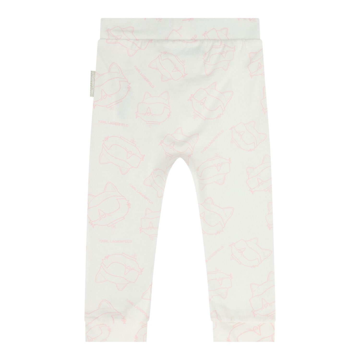 Baby Girls Pink & White Leggings Set, 1, hi-res