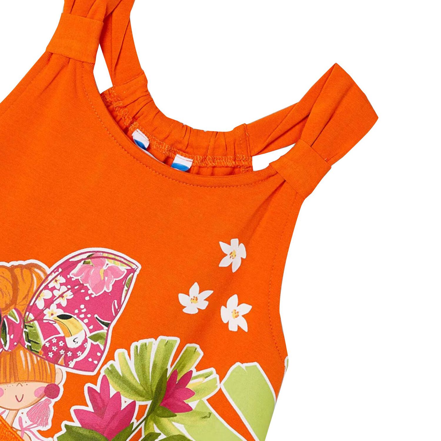 Girls Orange Dress, 2, hi-res