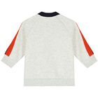 توب أولاد بسحاب بالشعار باللون الرمادى, 1, hi-res