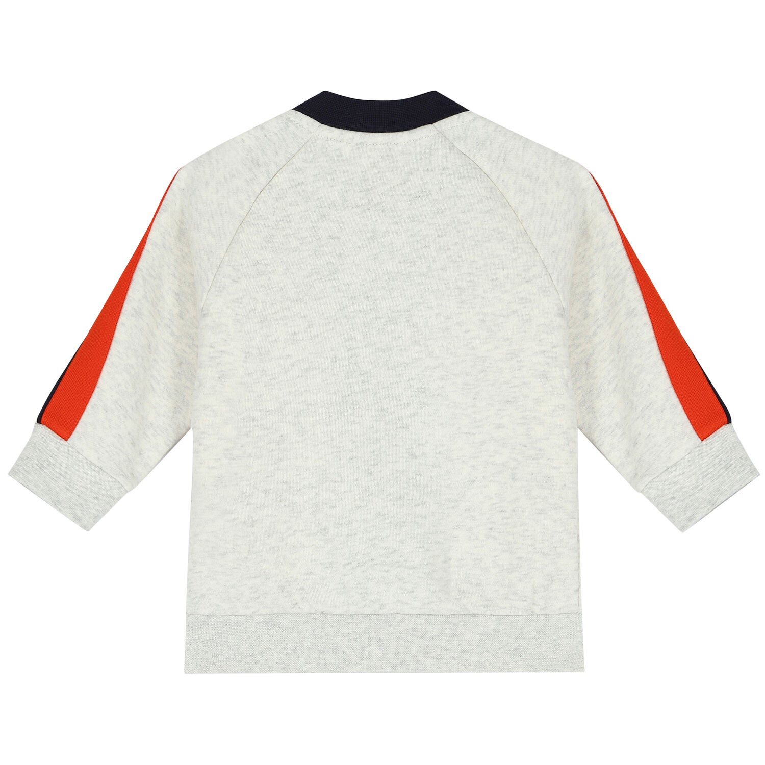 توب أولاد بسحاب بالشعار باللون الرمادى, 1, hi-res