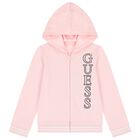 بدلة بنات رياضية بالشعار باللون الوردي, 1, hi-res