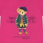 Girls Pink Polo Bear T-Shirt, 1, hi-res