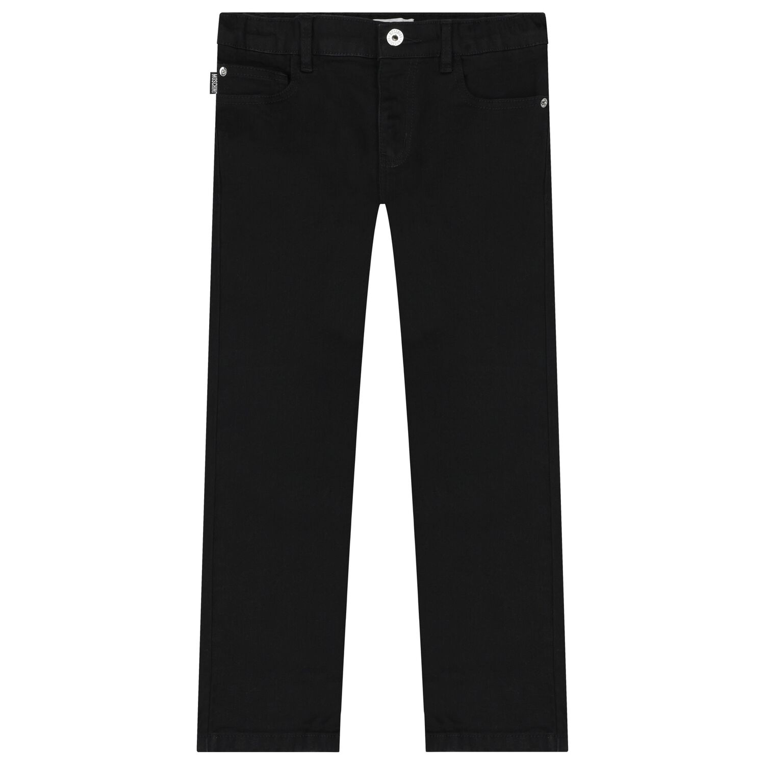 Boys Black Logo Jeans, 1, hi-res image number null