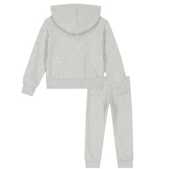 Girls Grey Glitters Tracksuit