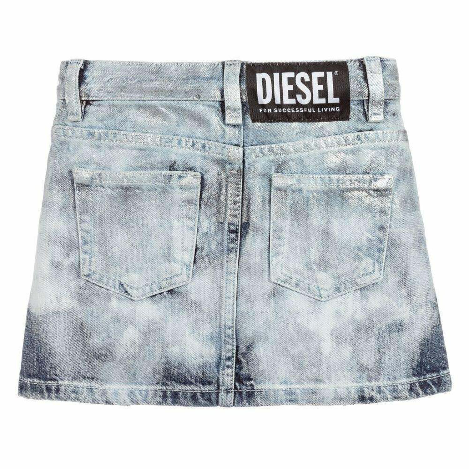 Girls Blue & Silver Mini-Me Skirt, 1, hi-res image number null