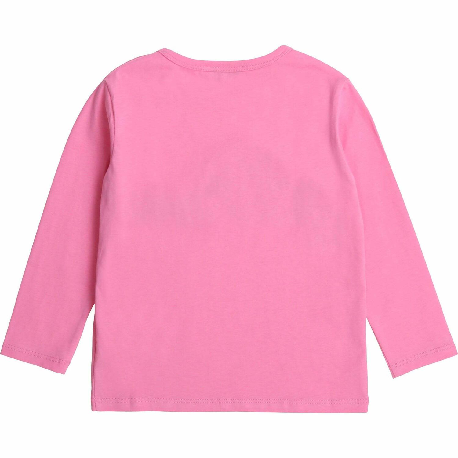 تيشيرت بالشعار ترتر باللون الزهرى للبنات, 1, hi-res