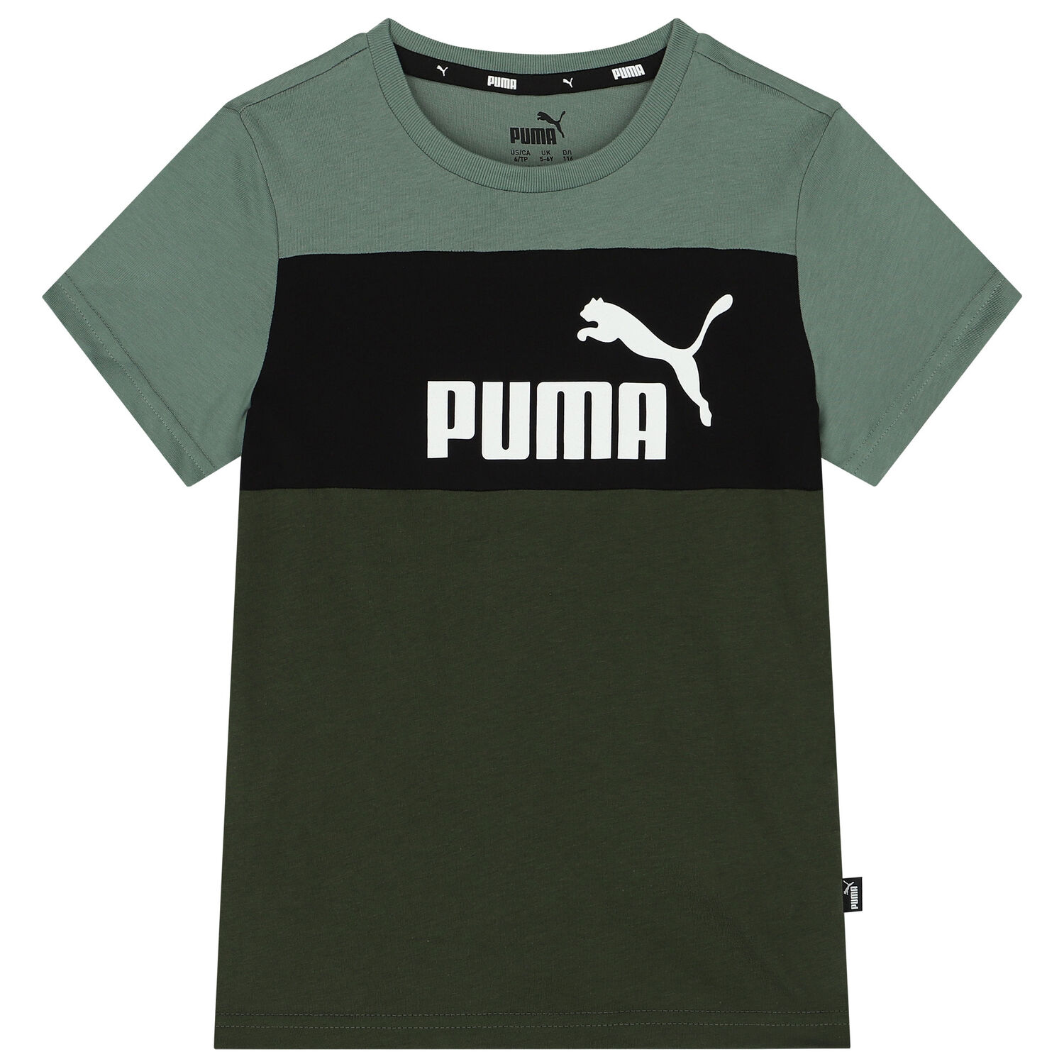 تيشيرت أولاد بالشعار باللون الاخضر والاسود, 4, hi-res