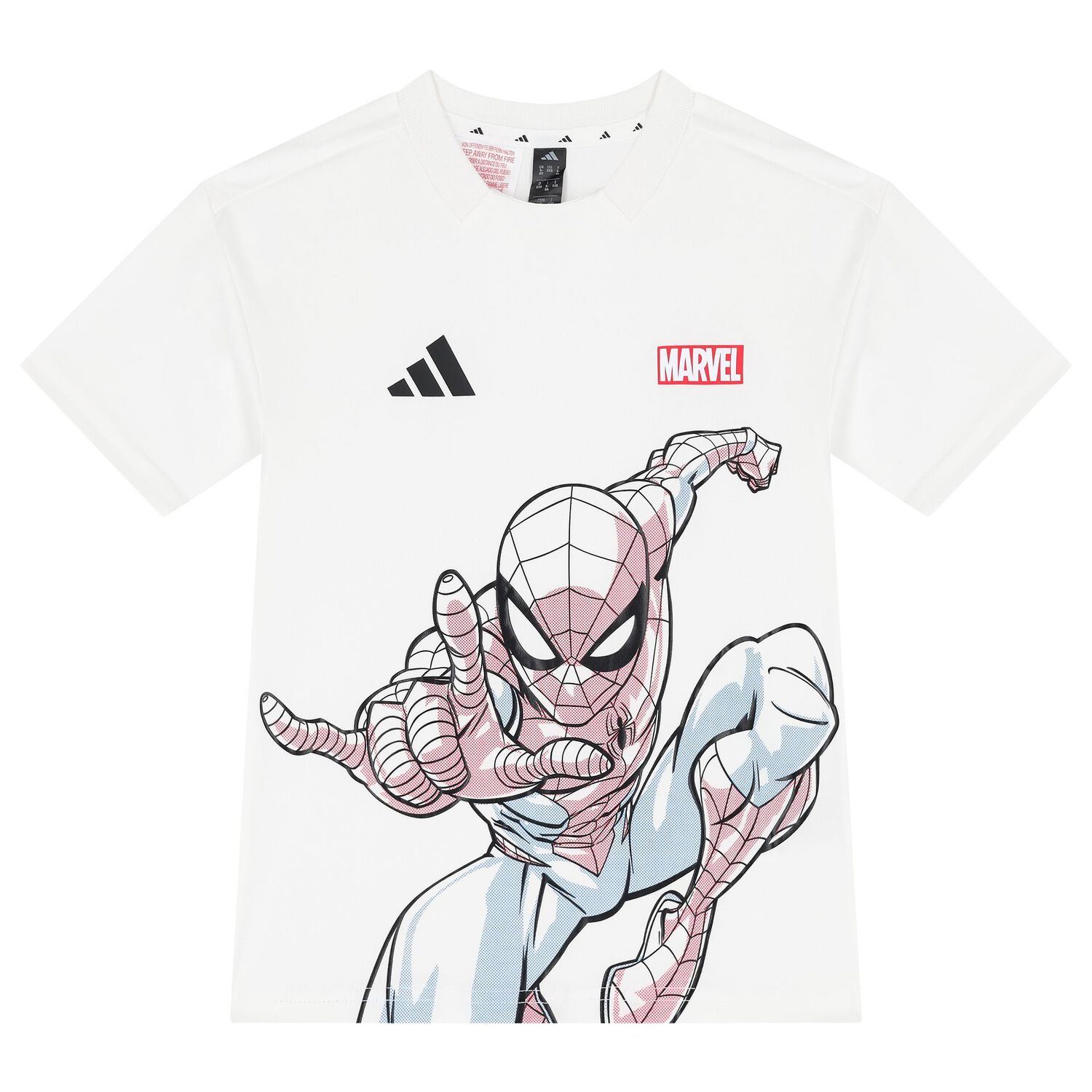 طقم شورت اولاد مارفل باللون الابيض والاسود, 1, hi-res