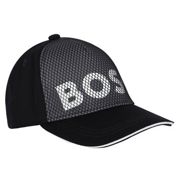 Boys Black Logo Cap