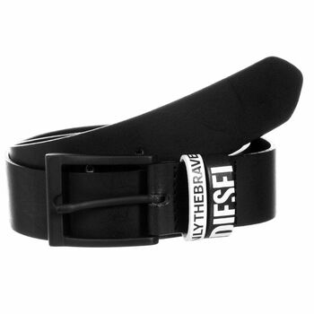 Boys Black Leather Belt