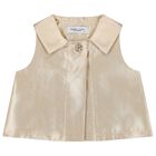 طقم تنورة باللون الذهبي للبنات, 1, hi-res