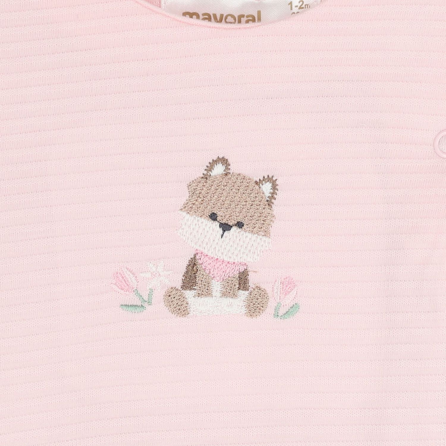 طقم ملابس نوم  للبنات الصغار  باللون الوردي  ( 2 قطعه ) , 1, hi-res