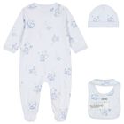 Baby Boys Blue Tiger Babygrow Gift Set, 1, hi-res
