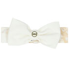 Baby Girls Ivory & Beige Geo Map Headband, 1, hi-res