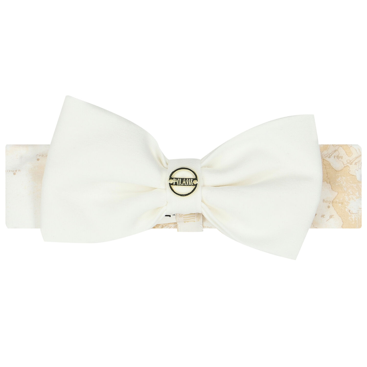 Baby Girls Ivory & Beige Geo Map Headband, 1, hi-res