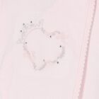 Girls Pink Heart Babygrow, 1, hi-res