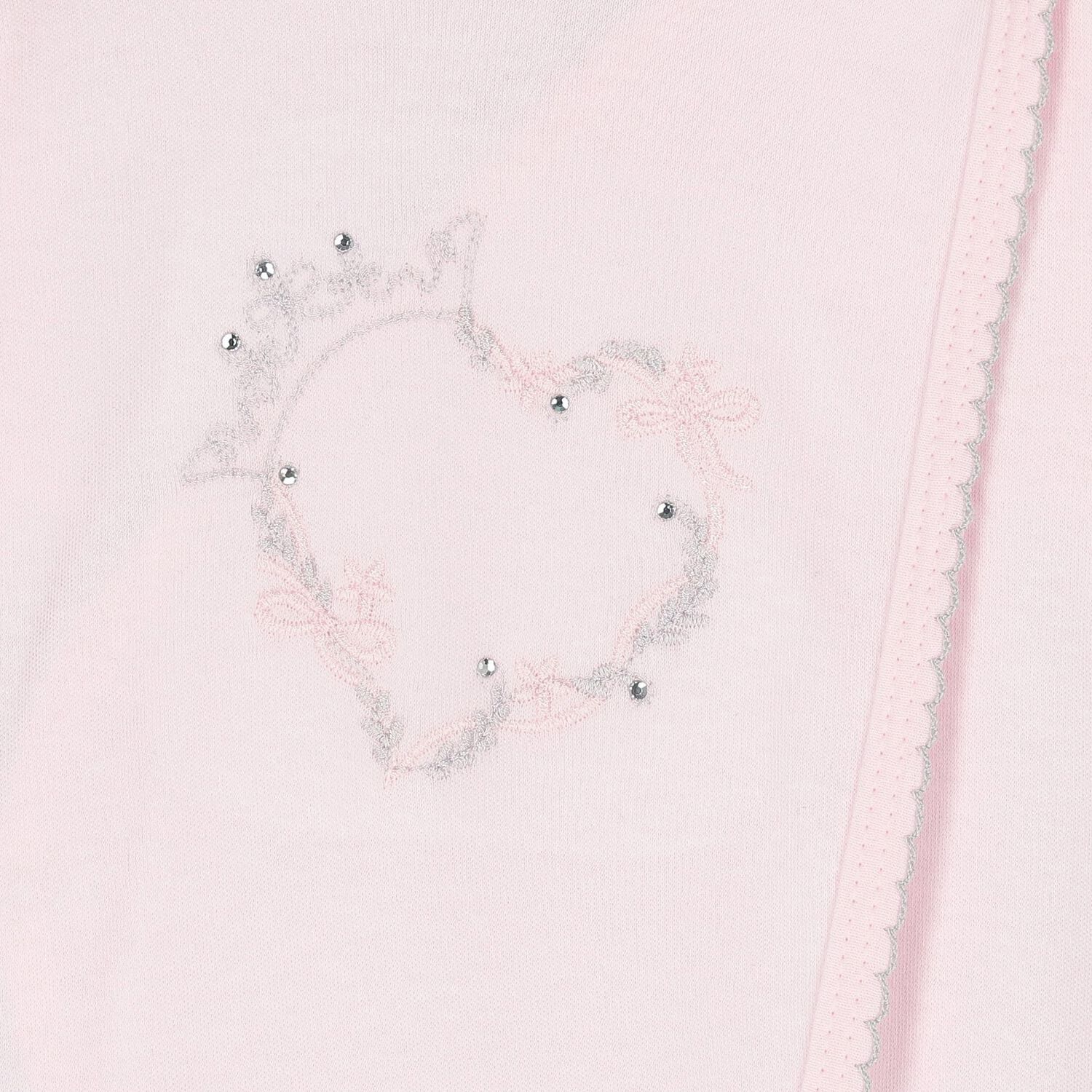 Girls Pink Heart Babygrow, 1, hi-res image number null
