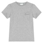 Grey Cotton Logo T-Shirt, 1, hi-res
