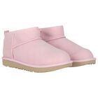 Girls Pink Classic Ultra Mini Suede Boots, 2, hi-res