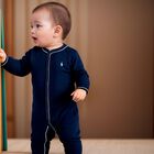 افرول بالشعار باللون الكحلى للاولاد, 1, hi-res