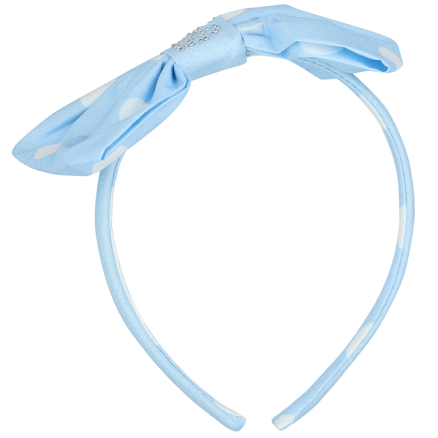 طوق شعر باللون الأزرق والأبيض للبنات , 1, hi-res image number null