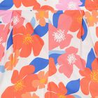 Girls Pink & Orange Floral Shorts, 1, hi-res
