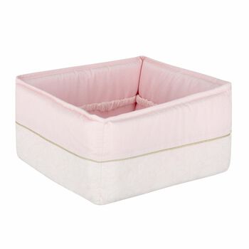 Baby Pink & Gold Accessory Basket