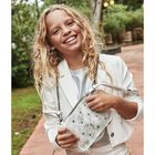 Girls Silver Studded Handbag, 1, hi-res