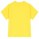 Boys Yellow & White Cotton Logo Shorts Set, 2, hi-res