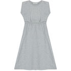 Girls Grey Logo Dress, 2, hi-res