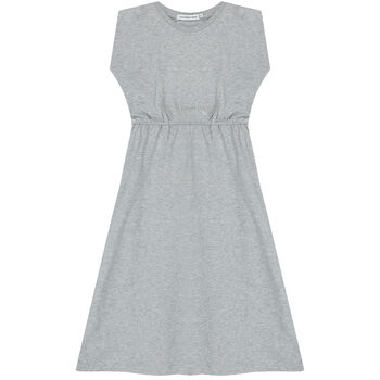 Girls Grey Logo Dress