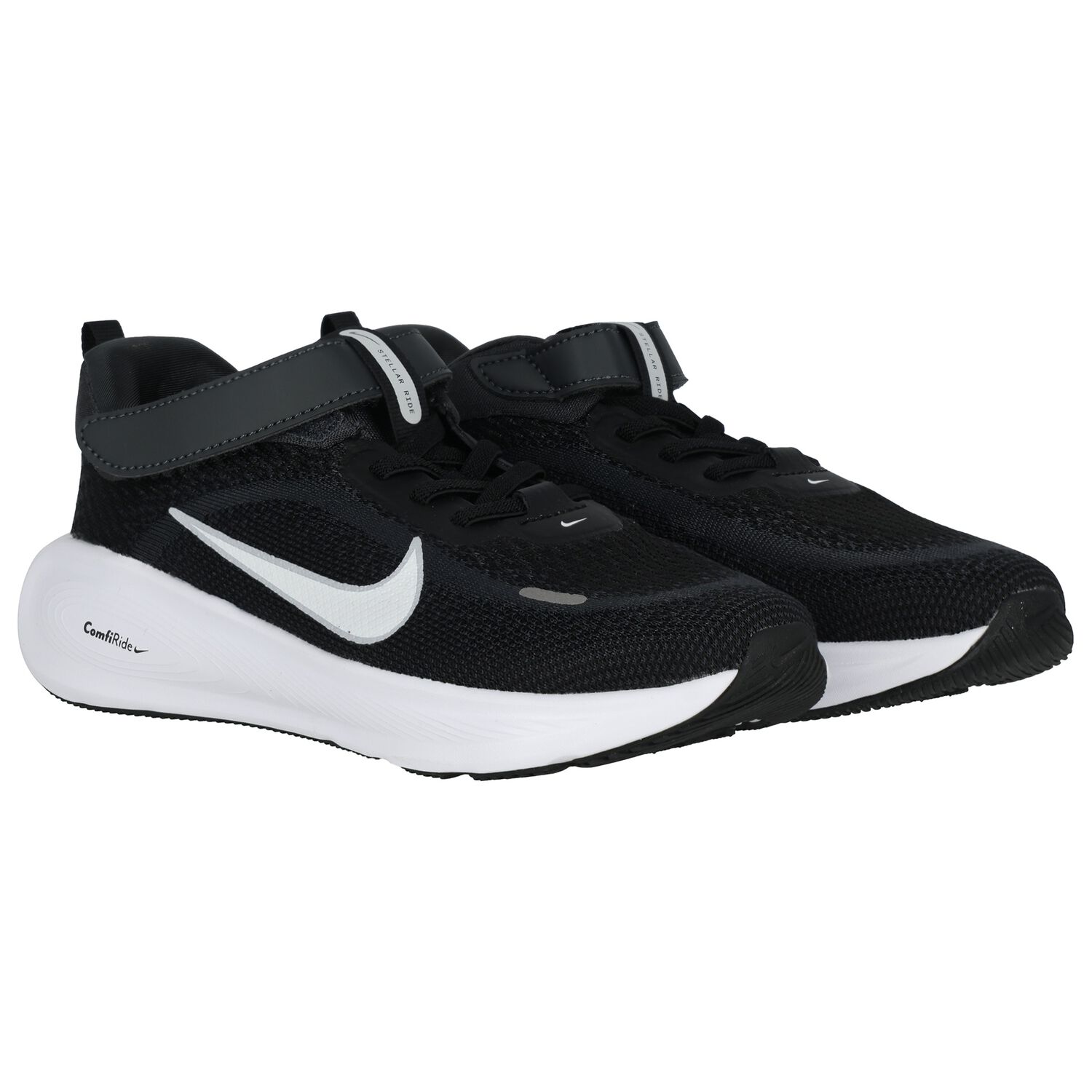 Black Logo Stellar Ride Trainers, 1, hi-res