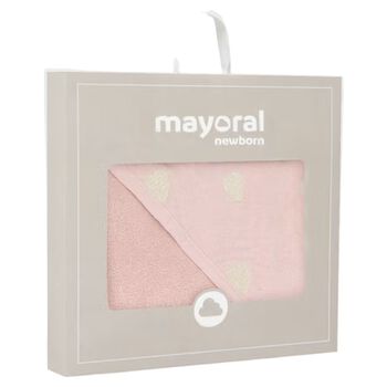 Baby Girls Pink Hooded Towel