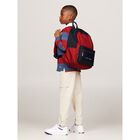 Boys Red & Navy Blue Logo Backpack, 1, hi-res