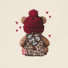 Girls Ivory Teddy Bear Long Sleeve Top, 2, hi-res